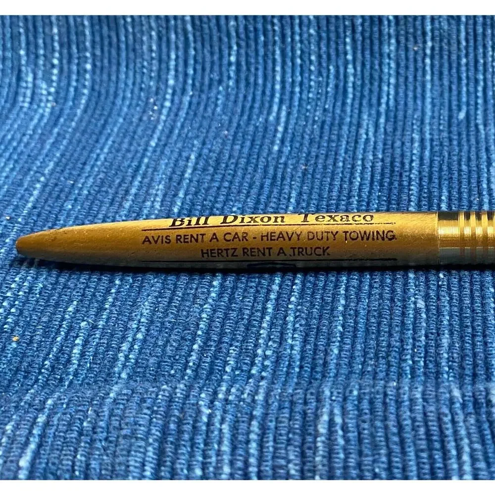 Bill Dixon Texaco Oil Gas Vtg Desk Pen Pico Rivera California Advertising 971A
